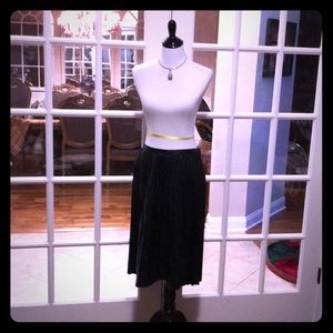 Melissa Paige Black Man Made Leather Skirt